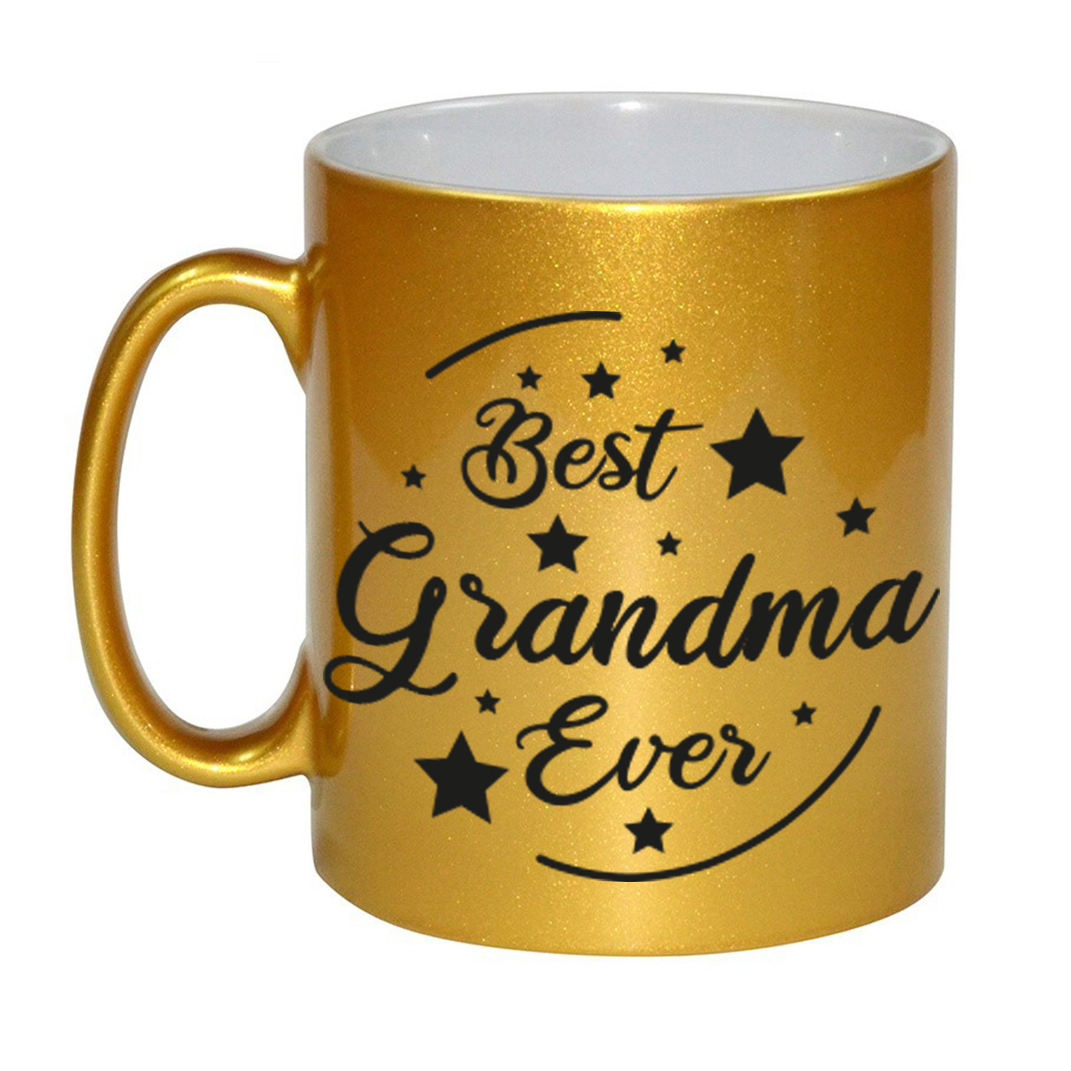 Gouden Best Grandma Ever cadeau koffiemok / theebeker 330 ml -