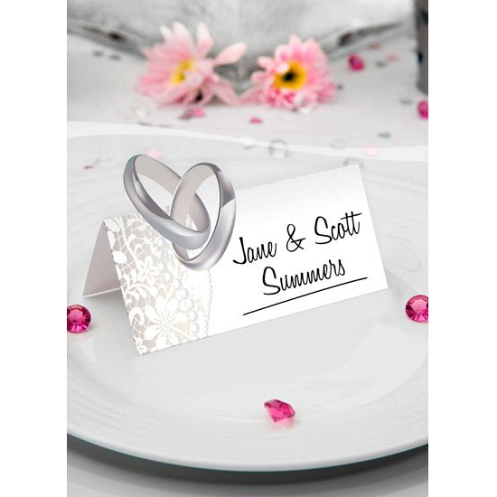 Bruiloft tafel naamkaartjes 108x stuks -