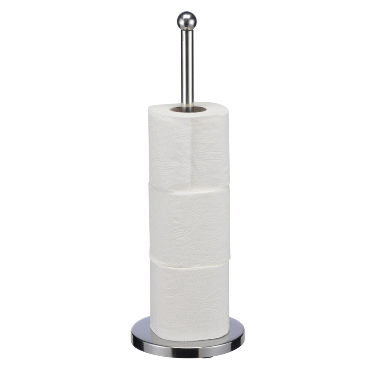 1x RVS wc/toiletrol houders 42 cm -