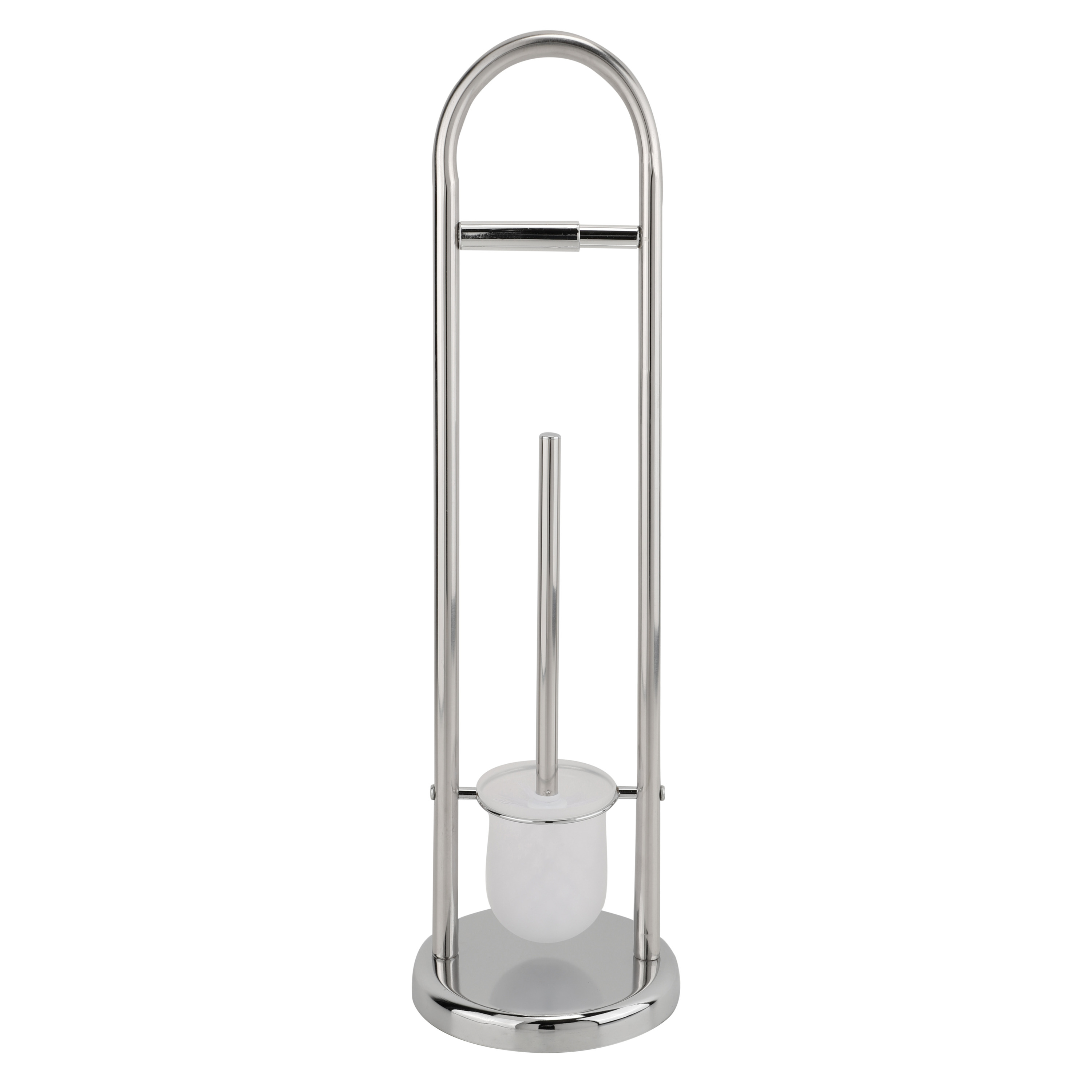 RVS Toiletrol en wc-borstel houder 66 cm -