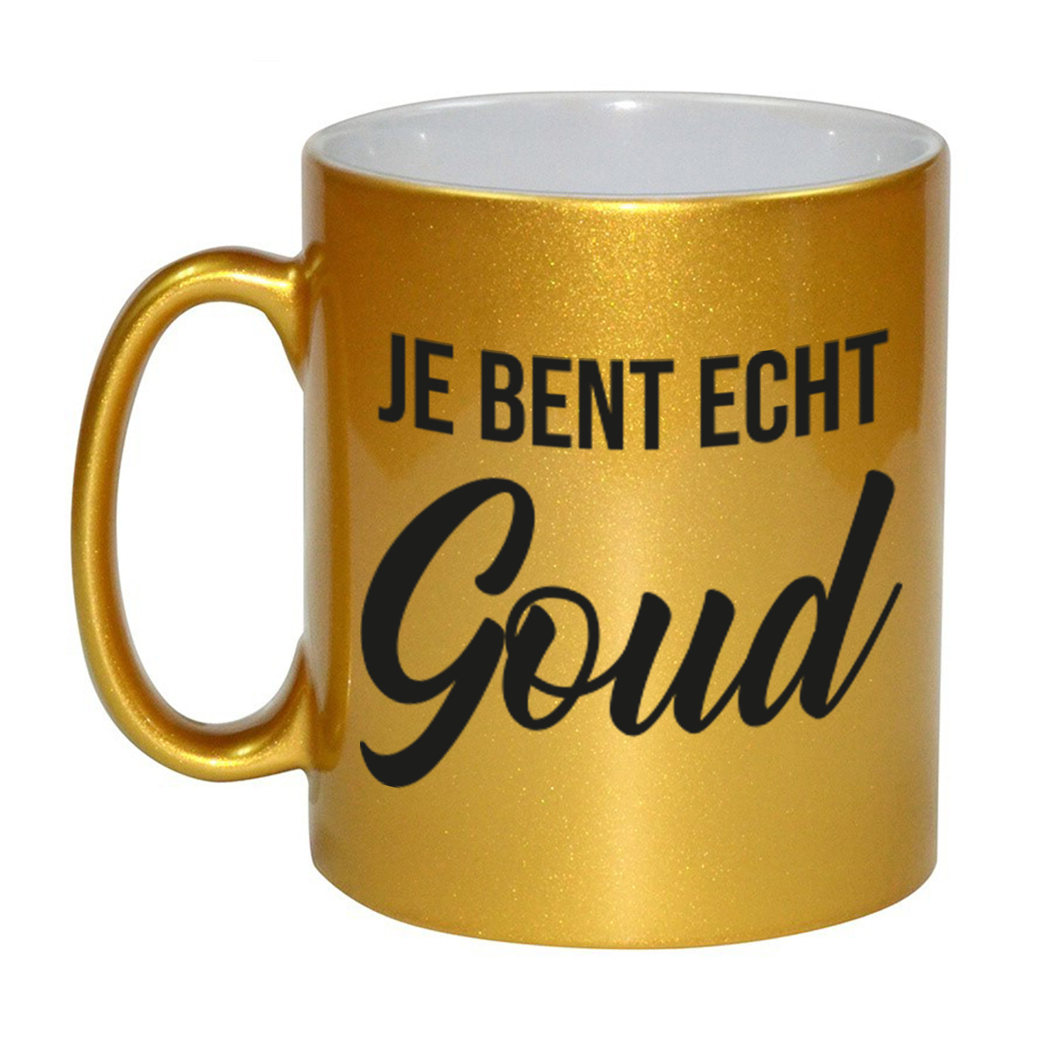 Je bent echt goud mok / beker goud 330 ml bedankt cadeau -