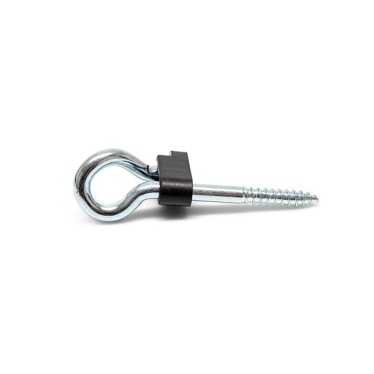 1x stuks veiligheidsschommelhaken staal verzinkt met houtdraad 15 x 1,1 cm -