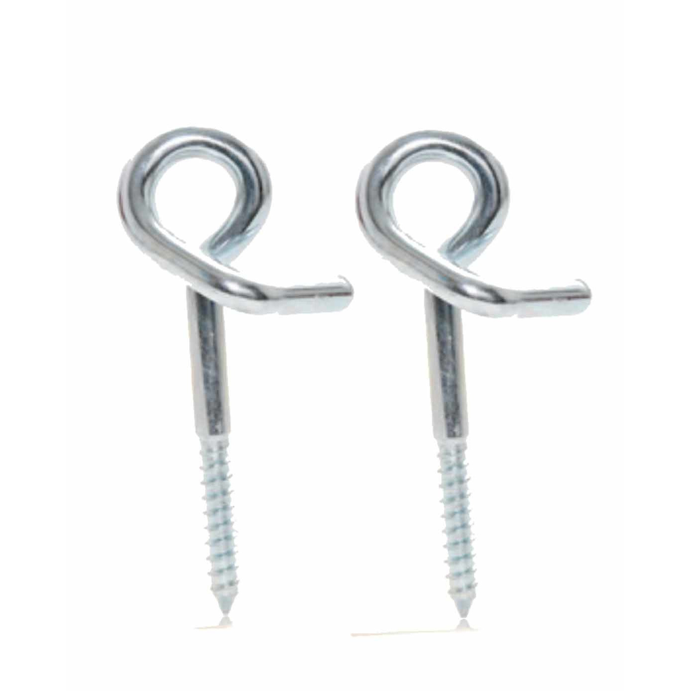 Schommelhaak -2x stuks - krulhaken - verzinkt staal - 160 mm -