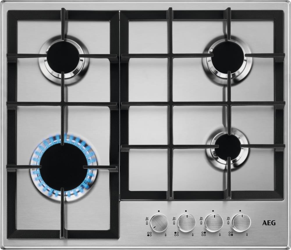 AEG HGB64200SM Gas inbouwkookplaat Grijs