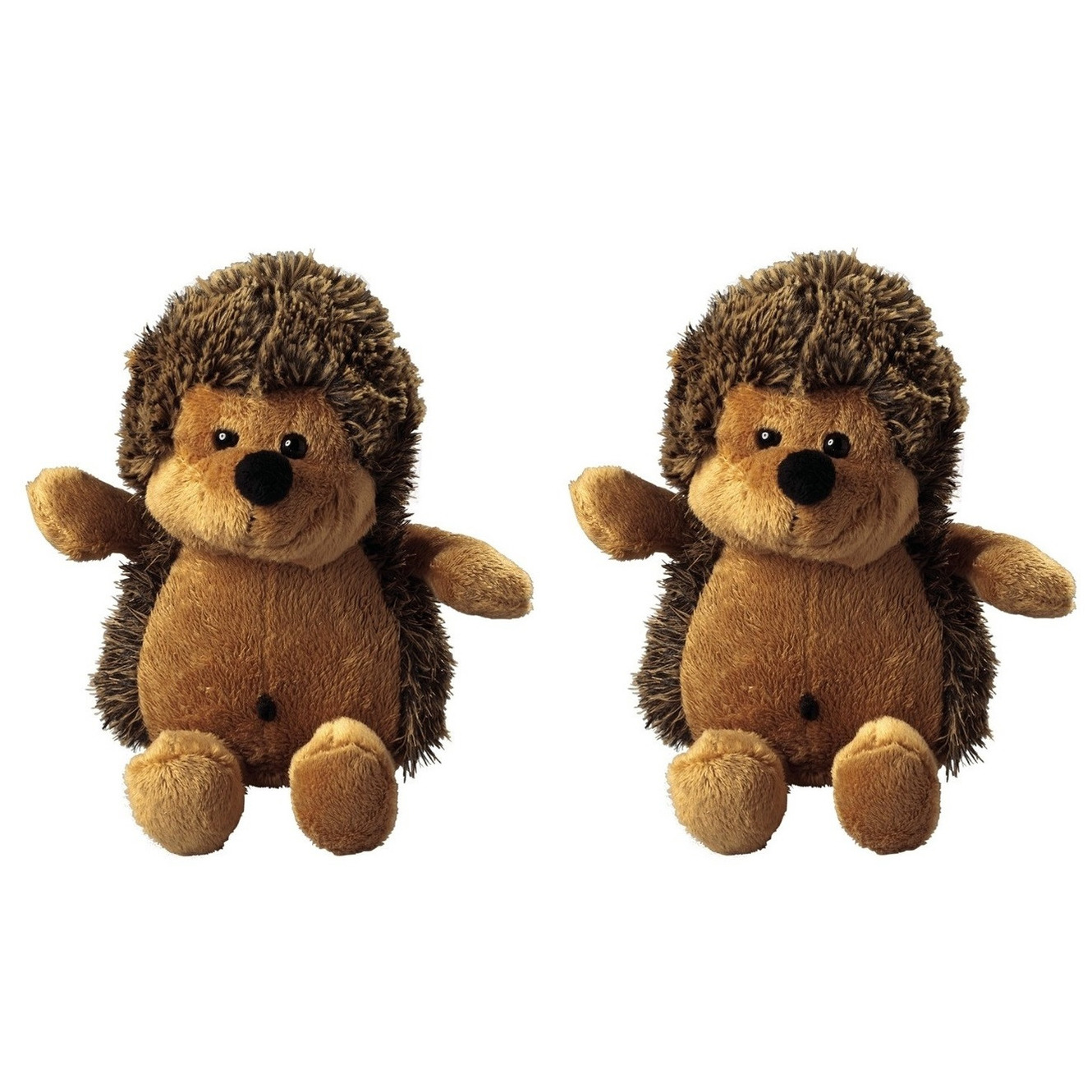 Set van 2x stuks pluche knuffel egels 20 cm -