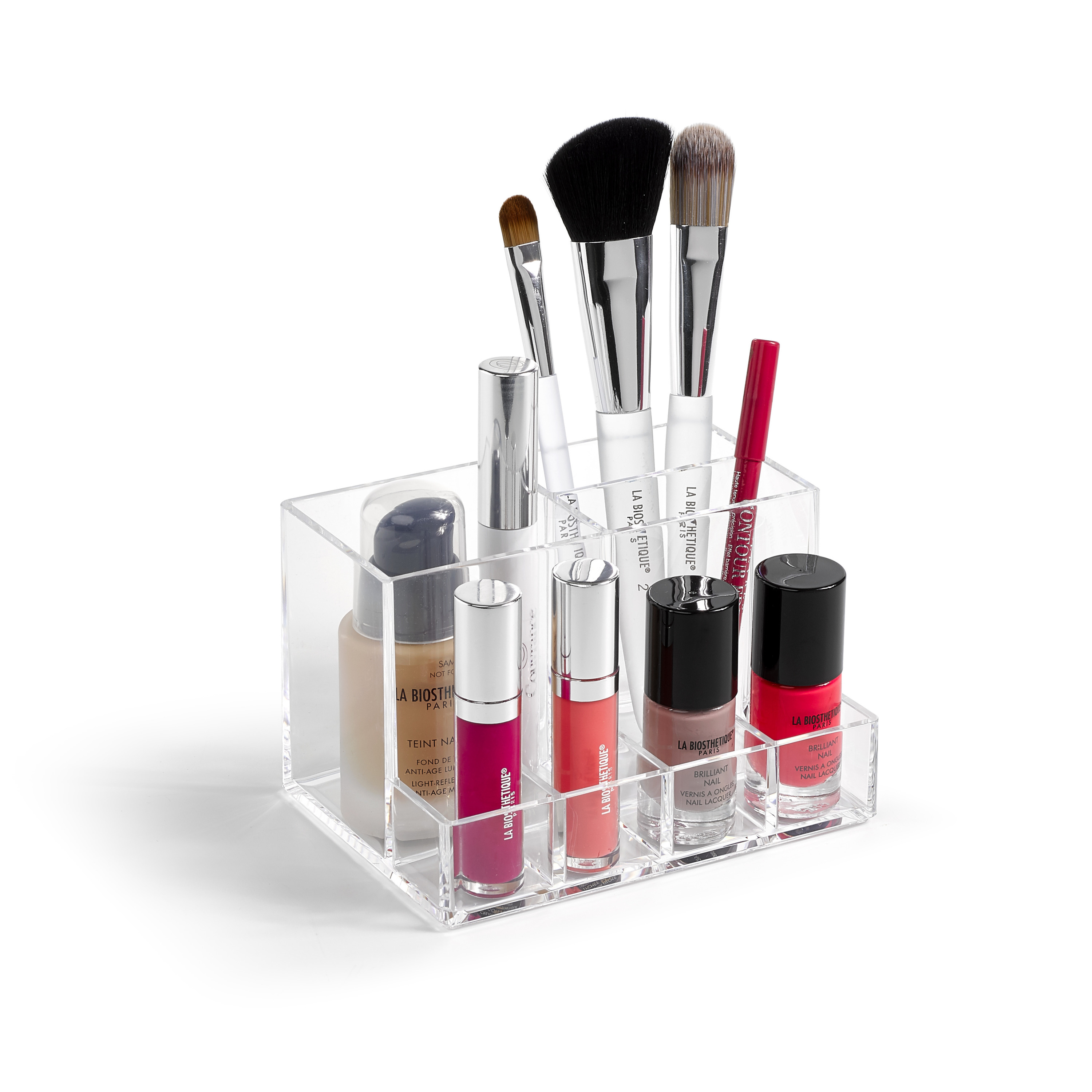 Make-up organizer/houders 7-vaks 10 x 14 x 9 cm -