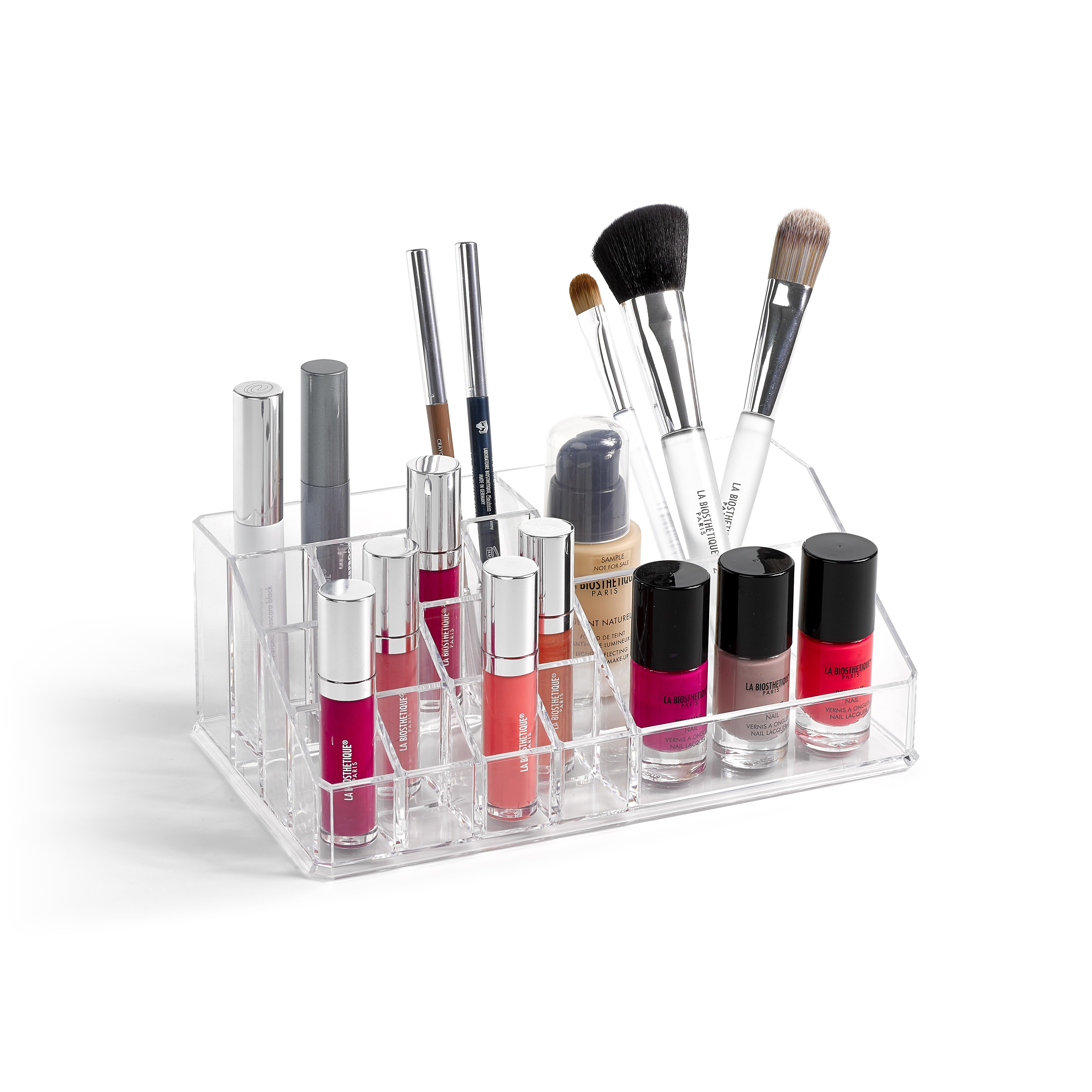 Make-up organizer/houders 15-vaks 13 x 22 x 8 cm -