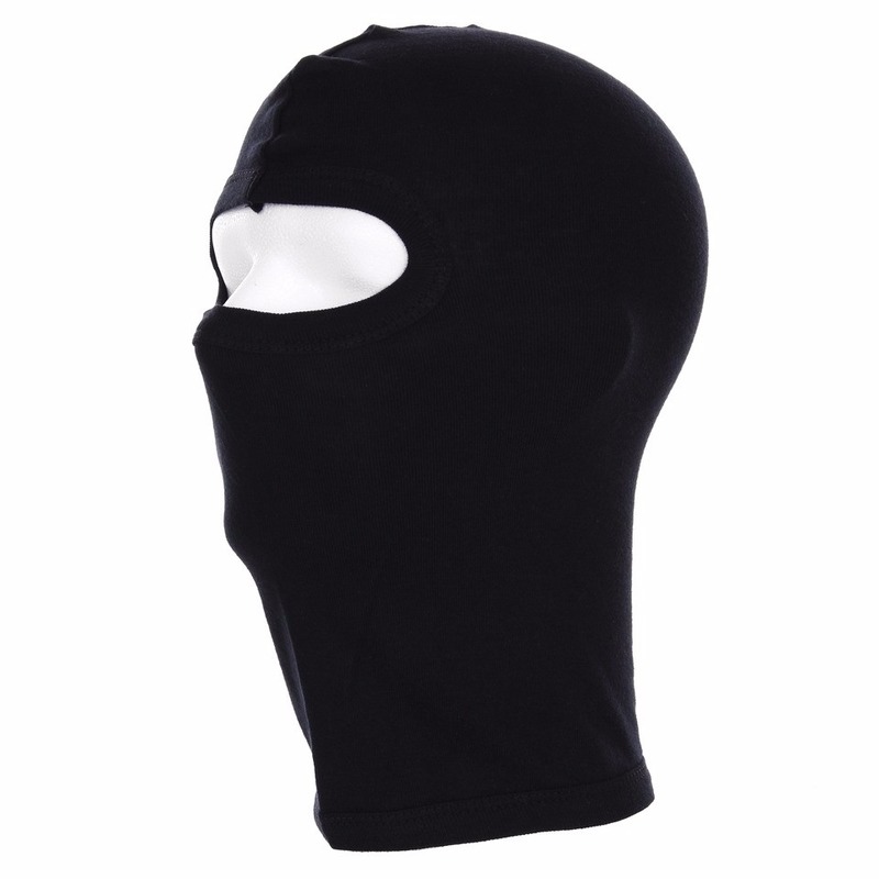 Set van 3x stuks katoenen helm bivakmutsen / balaclavas eengaats -