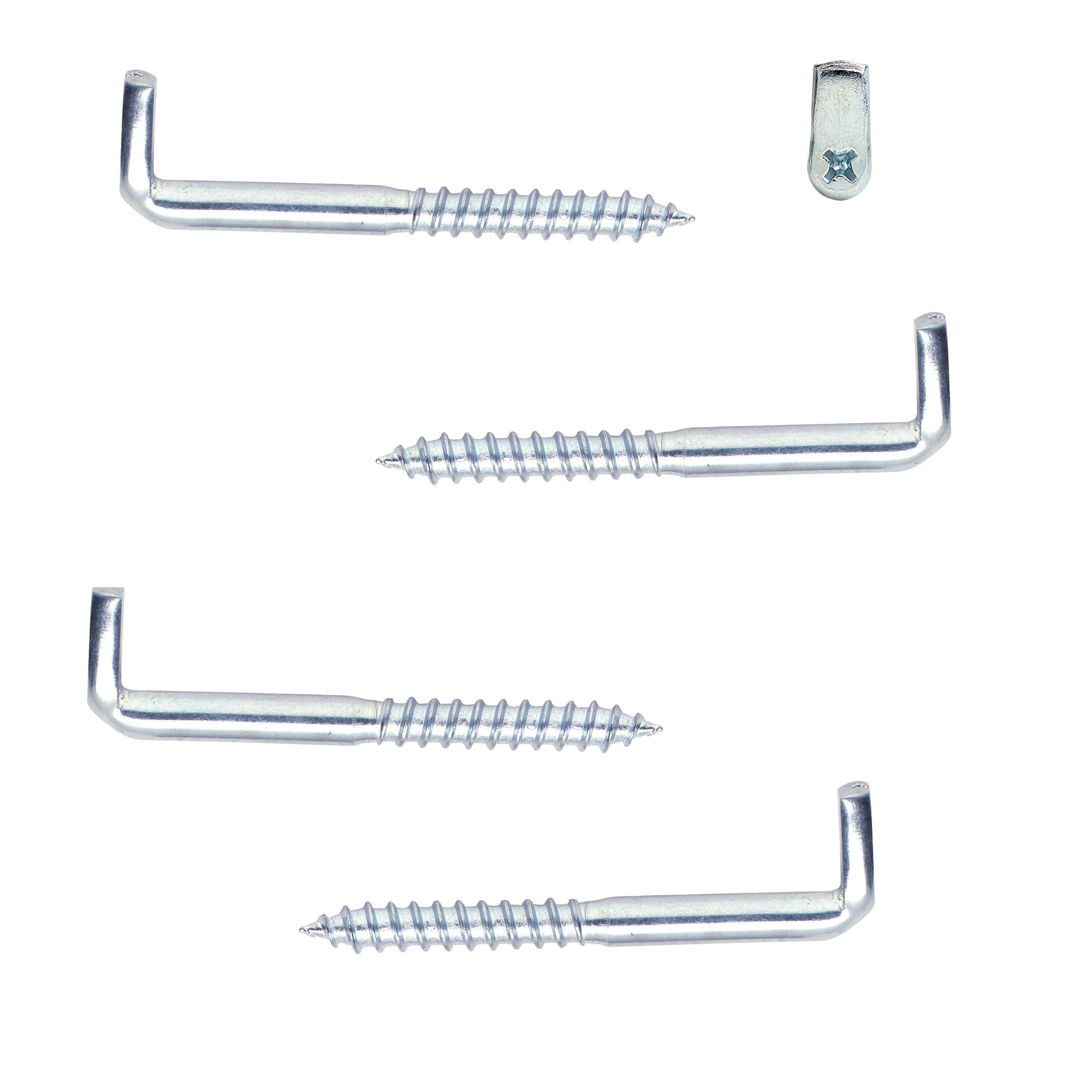 Schroefduim - 20x - staal - kruiskop - 5 cm - schroefhaak - houtdraad - schilderijhaakjes -