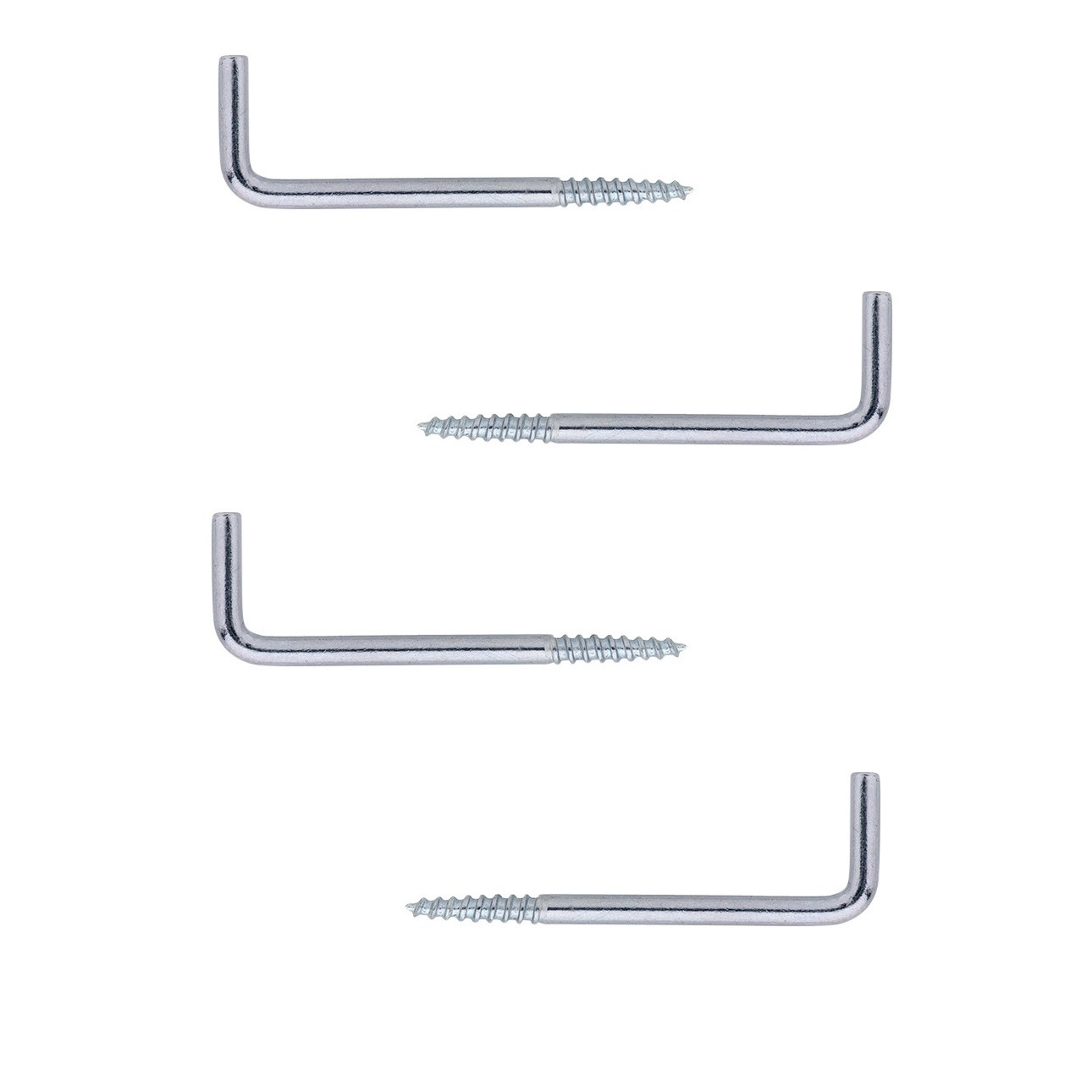 Schroefduim - 4x - staal - kruiskop - 6 cm - schroefhaak - houtdraad - schilderijhaakjes -