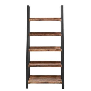 Boekenkast Scott - bruin - 180x90x40 cm - Leen Bakker