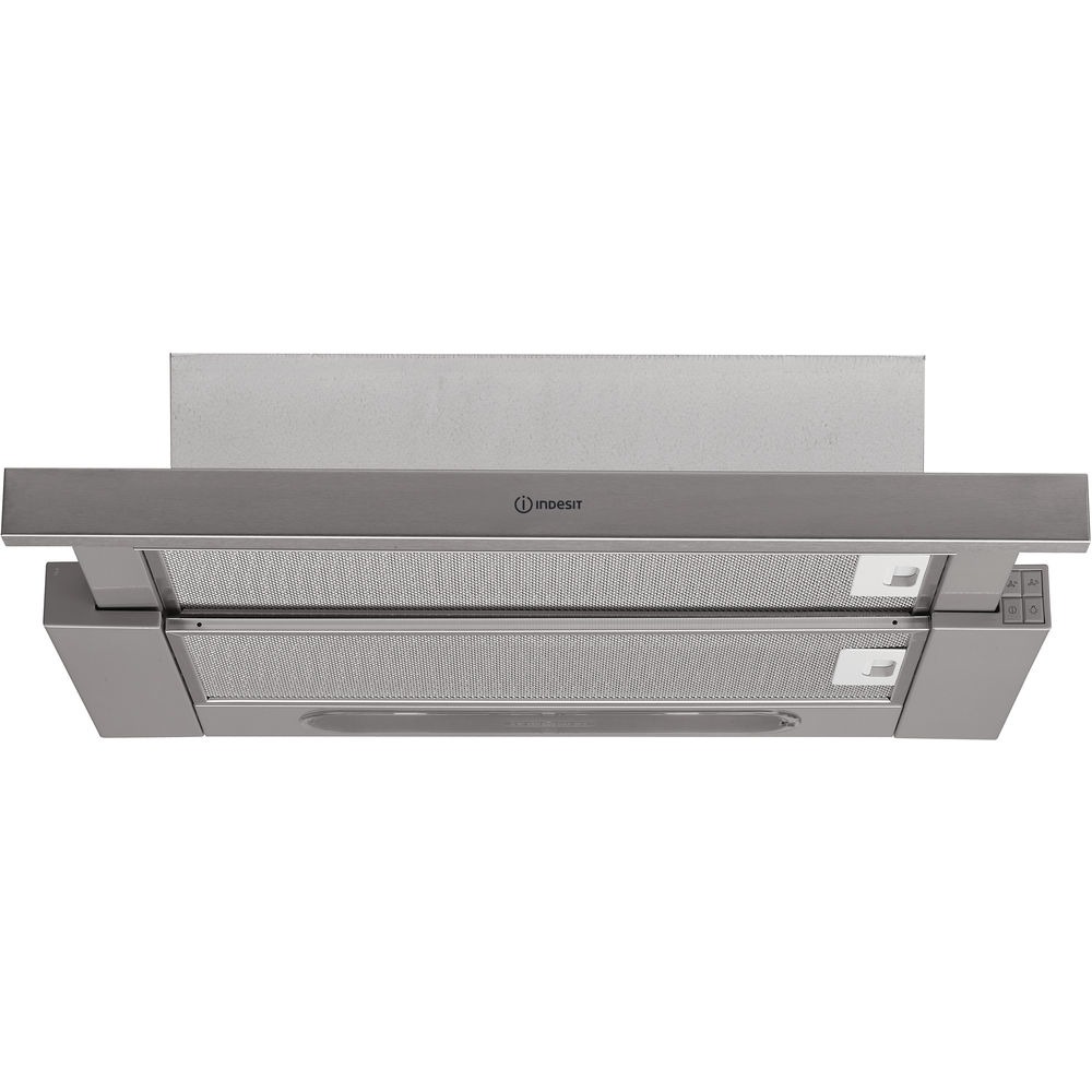 Indesit H 461 IX.1/1 Afzuigkap vlakscherm Grijs