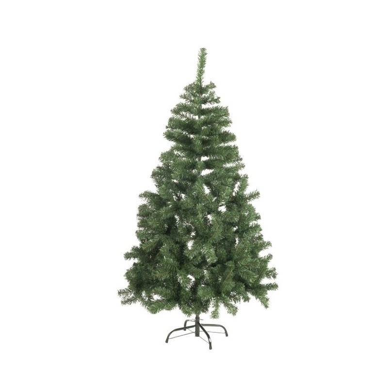 Kunst kerstboom - zilverspar - groen - H120 cm - kunstboom - kerst decoratie -