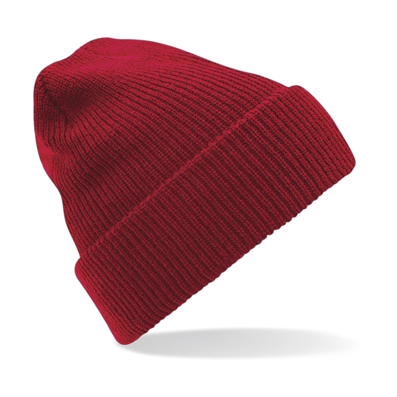 Gebreide Heritage Beanie wintermuts in het rood - voor volwassenen One size -