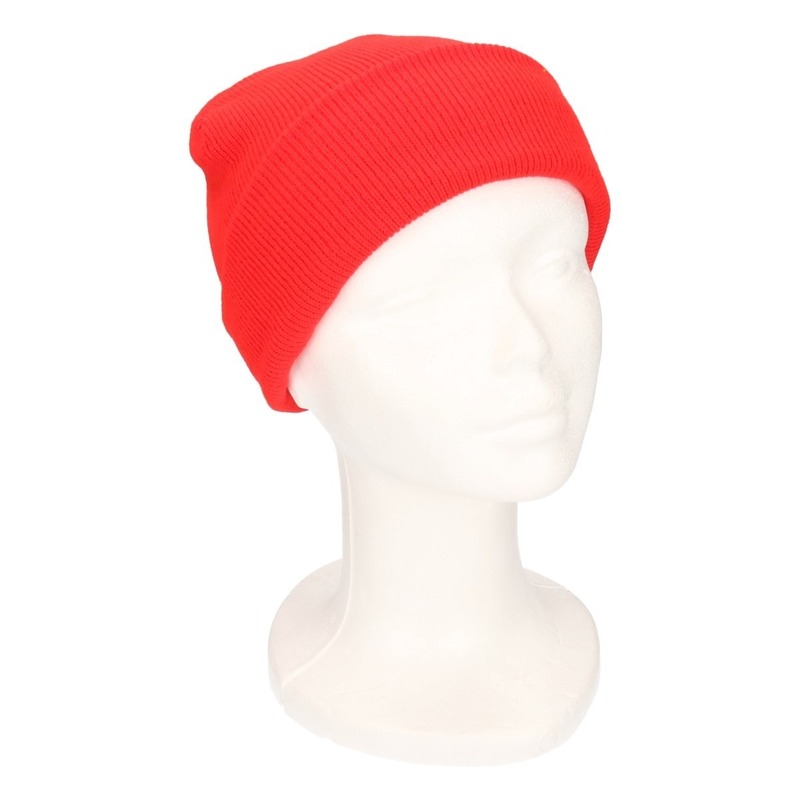 Myrtle Beach Basic winter muts voor kinderen - rood - Acryl -