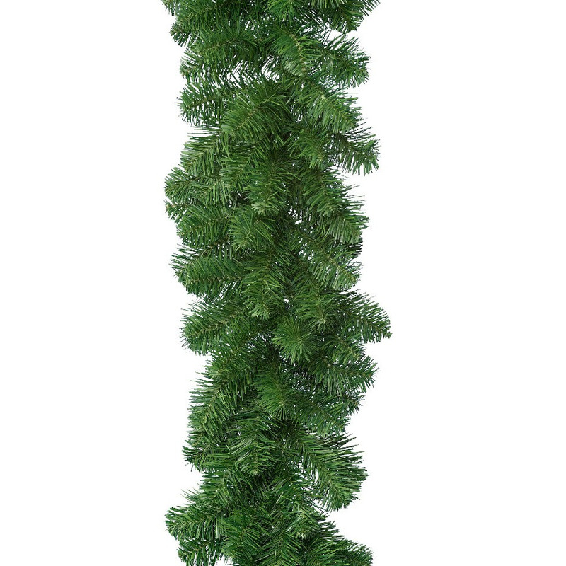 1x Groene dennenslingers / guirlandes extra vol 270 x 30 cm -