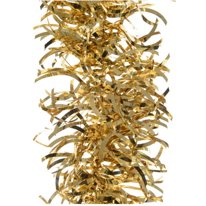 Kerstslingers - 4x - goud - folie - 10 x 270 cm - kerstboom versieringen/decoratie -