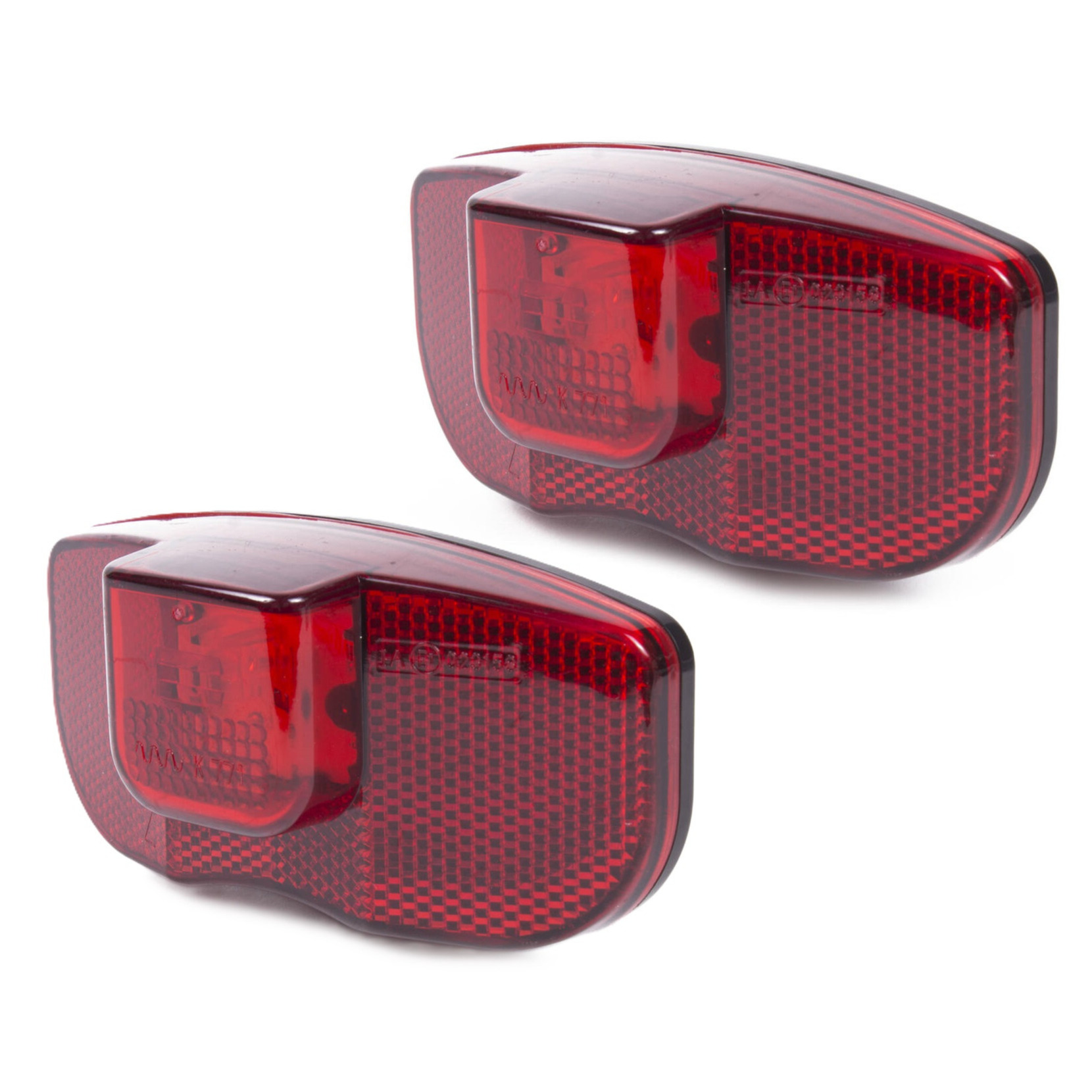 2x Fiets achterlichten / staartreflectoren fietsverlichting LED universeel -