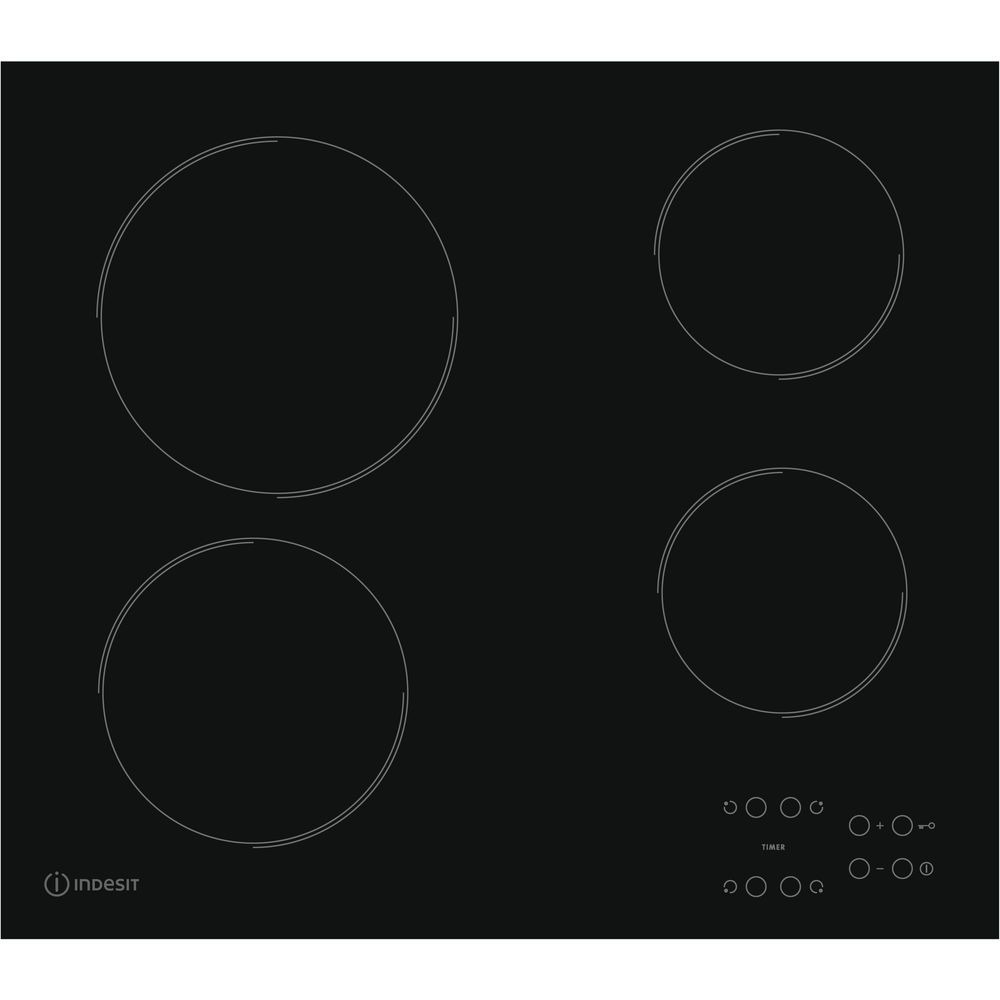 Indesit RI 161 C Keramische inbouwkookplaat Zwart