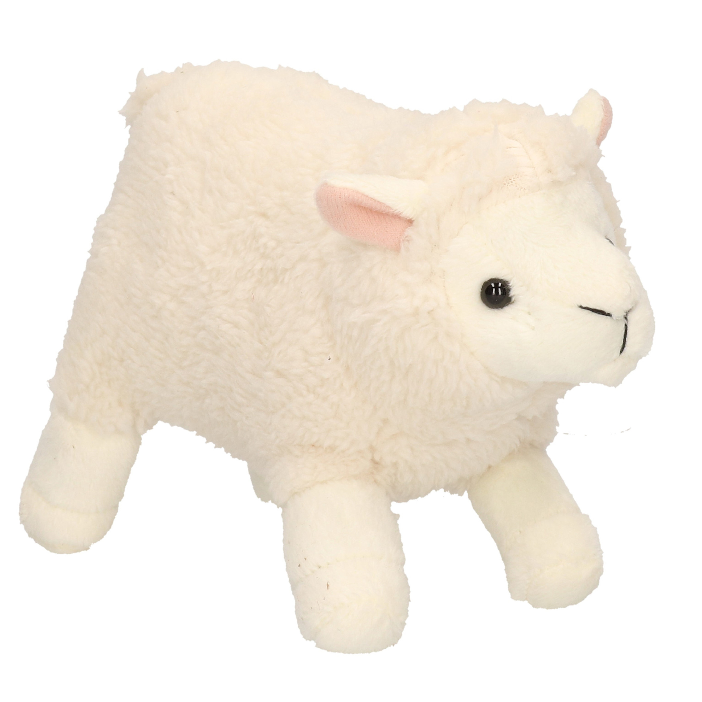 Pluche schaap knuffel 19 cm boerderij dieren -