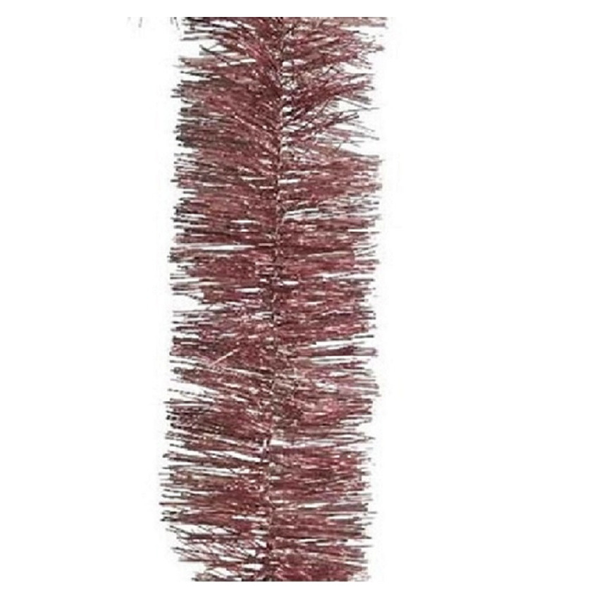 6x Oud roze kerstslingers kerstboom 270 cm versieringen -