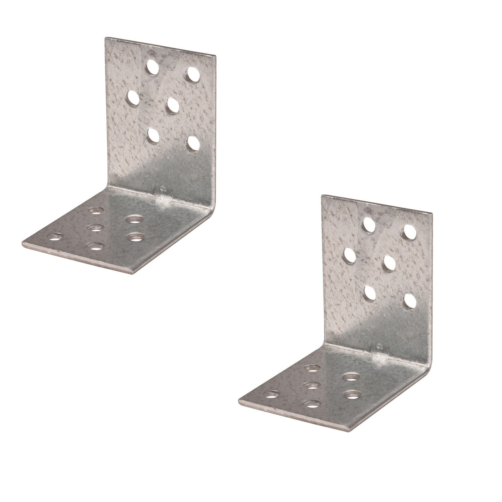 20x Versterkingshoeken / verbindingshoeken staal verzinkt 5 x 4 cm -