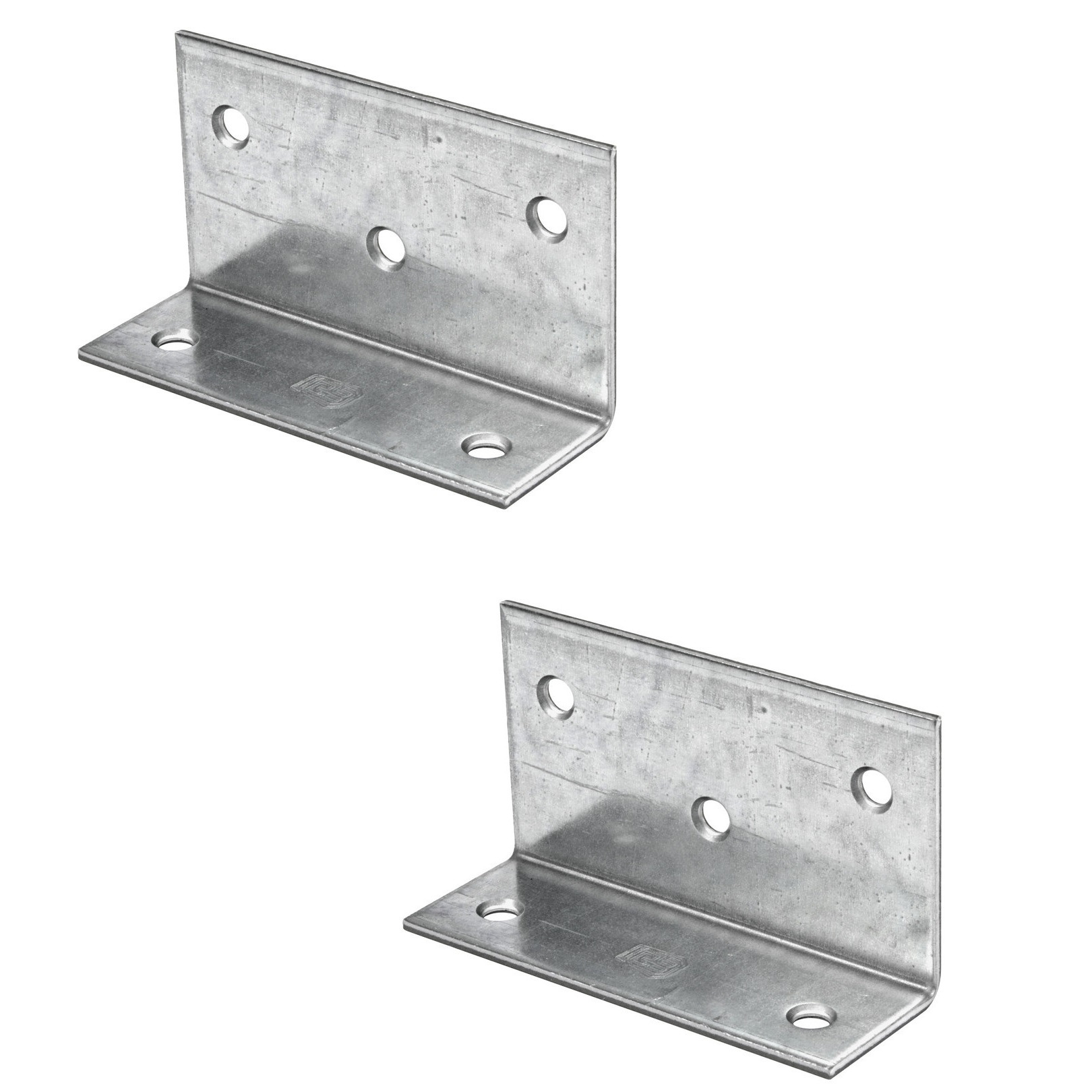20x Versterkingshoeken / verbindingshoeken staal verzinkt 4 x 2.5 cm -