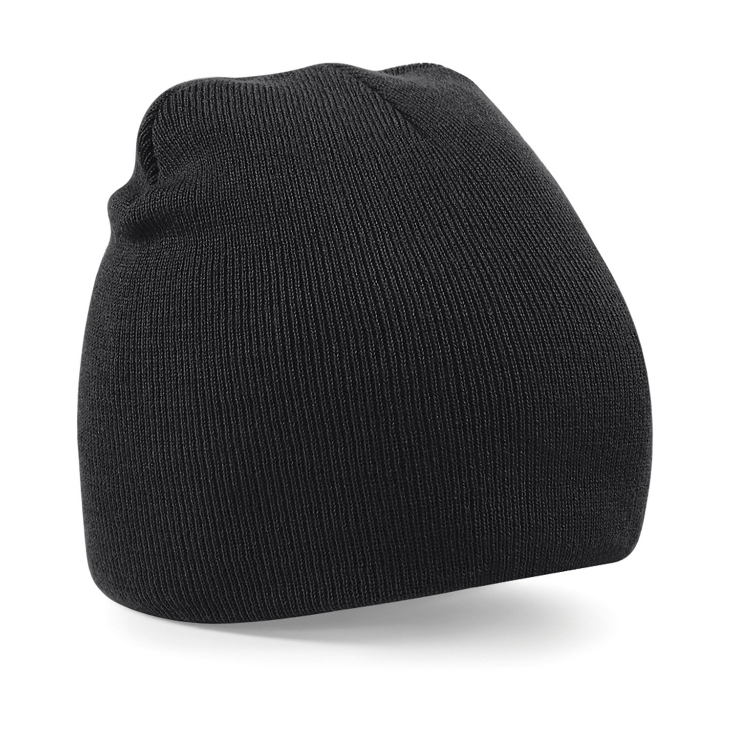 Pull-on beanie wintermuts - dames/heren - zwart One size -