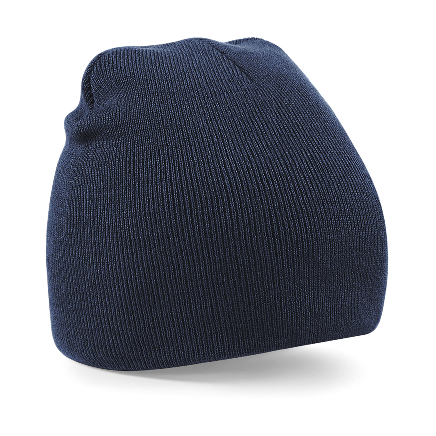 Pull-on beanie wintermuts - dames/heren - navy blauw One size -
