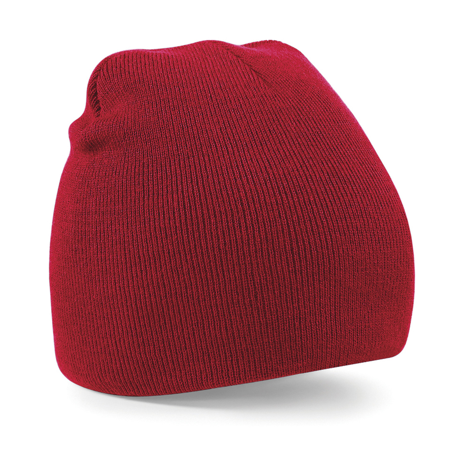 Pull-on beanie wintermuts - dames/heren - rood One size -