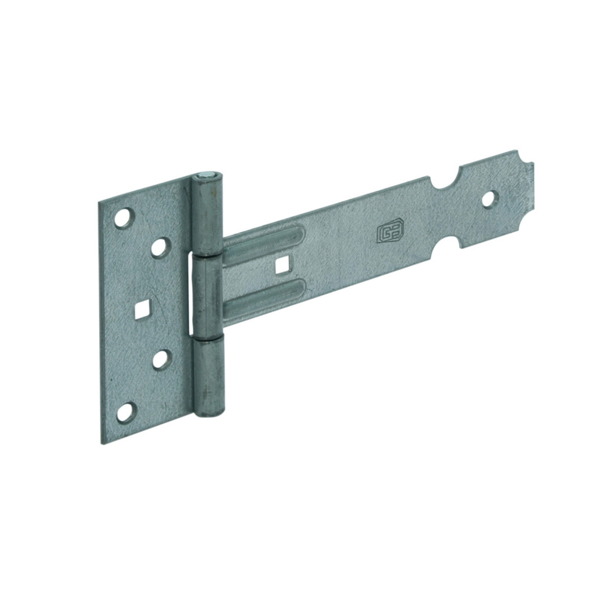 1x Poortscharnieren / hekwerk / kruisheng scharnieren staal gegalvaniseerd 40 x 3.5 cm -