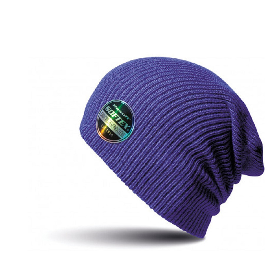 Softex beanie wintermuts in het paars -