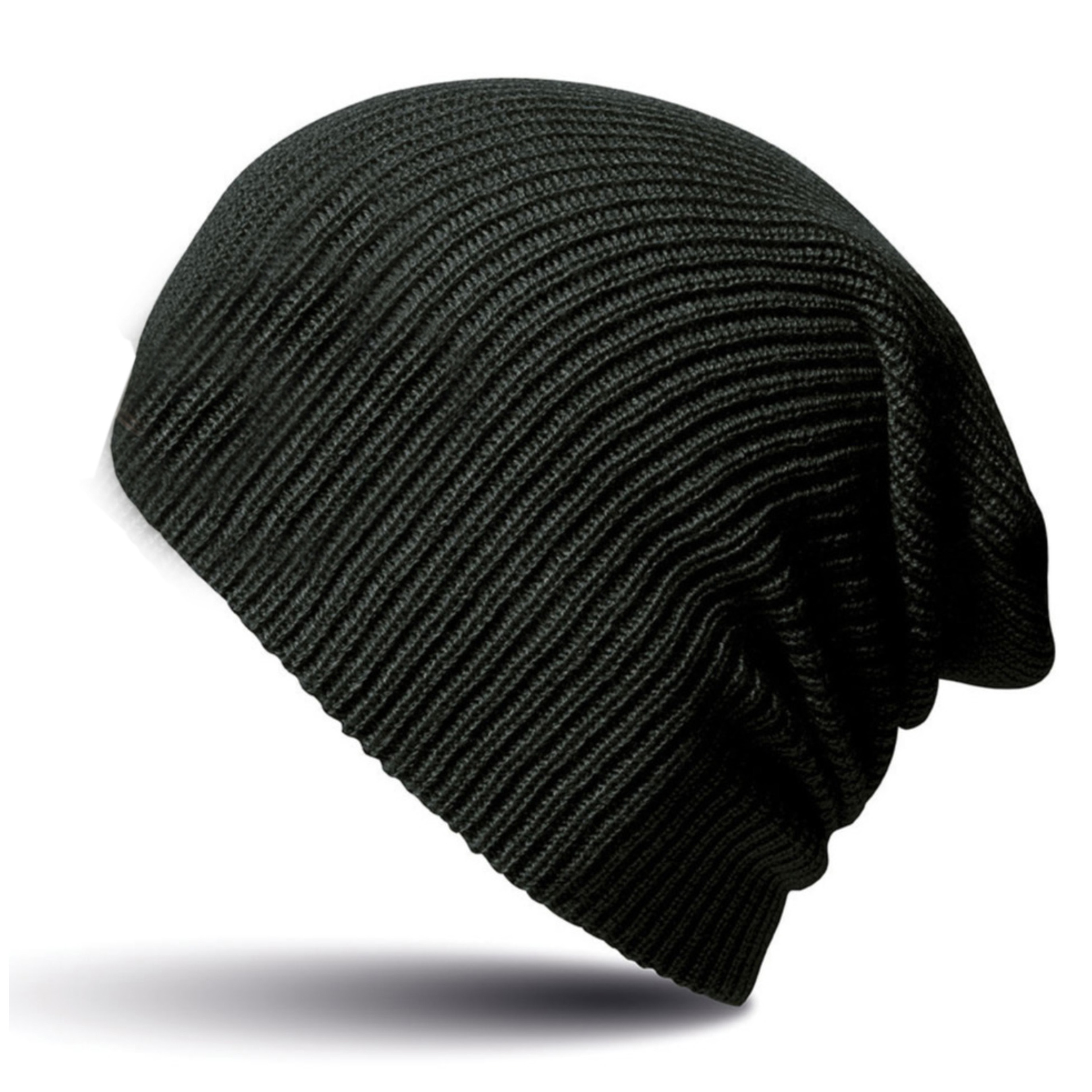 Softex beanie wintermuts in het zwart -
