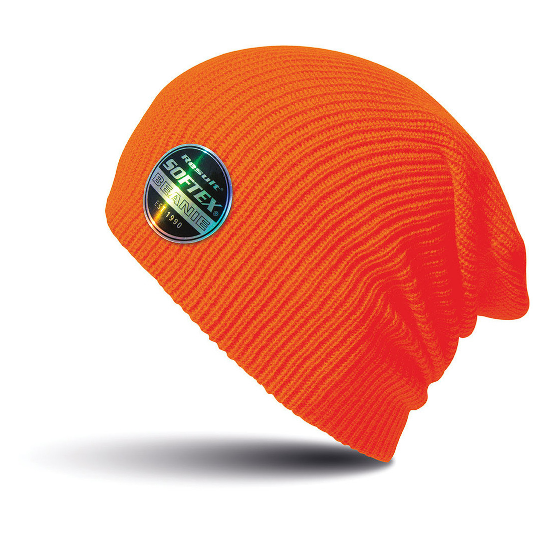 Softex beanie wintermuts in het fel oranje -