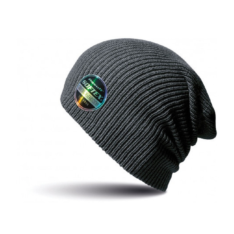 Softex beanie wintermuts in het antraciet grijs -