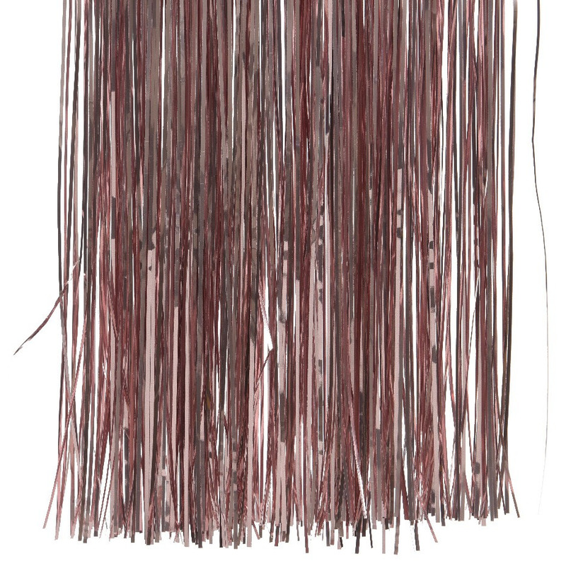 5x Zakjes oud roze lametta engelenhaar 50 x 40 cm kerstboomversiering -