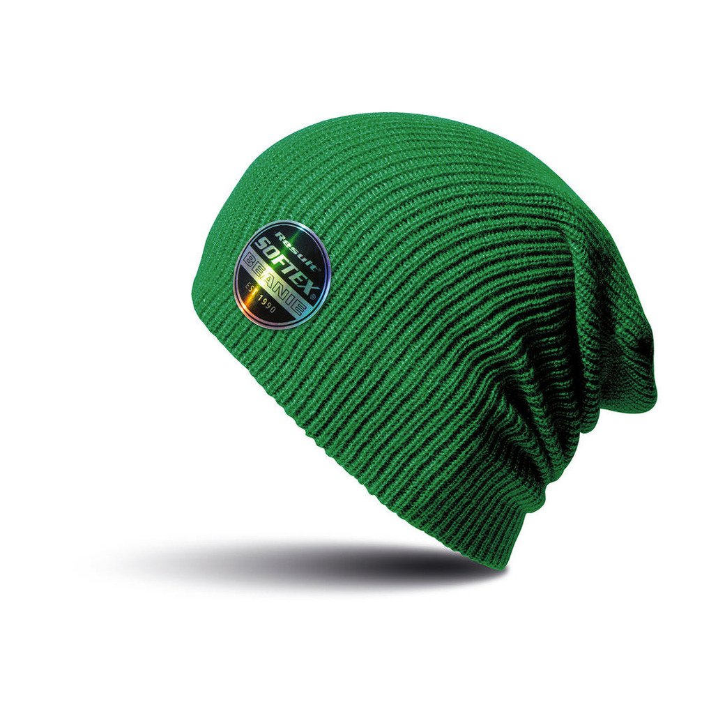 Softex beanie wintermuts in het groen -