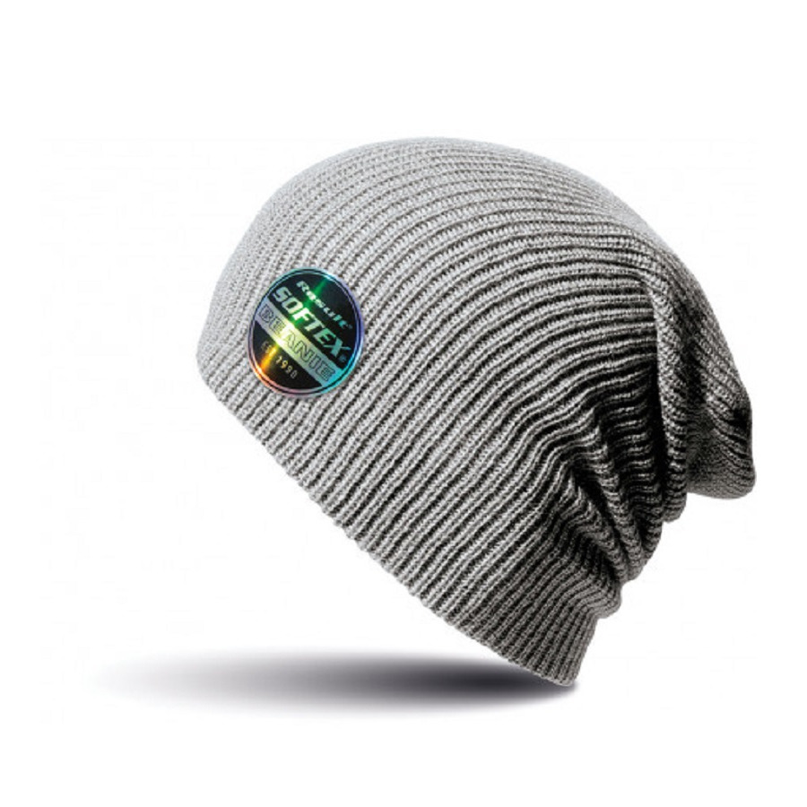 Softex beanie wintermuts in het lichtgrijs One size -