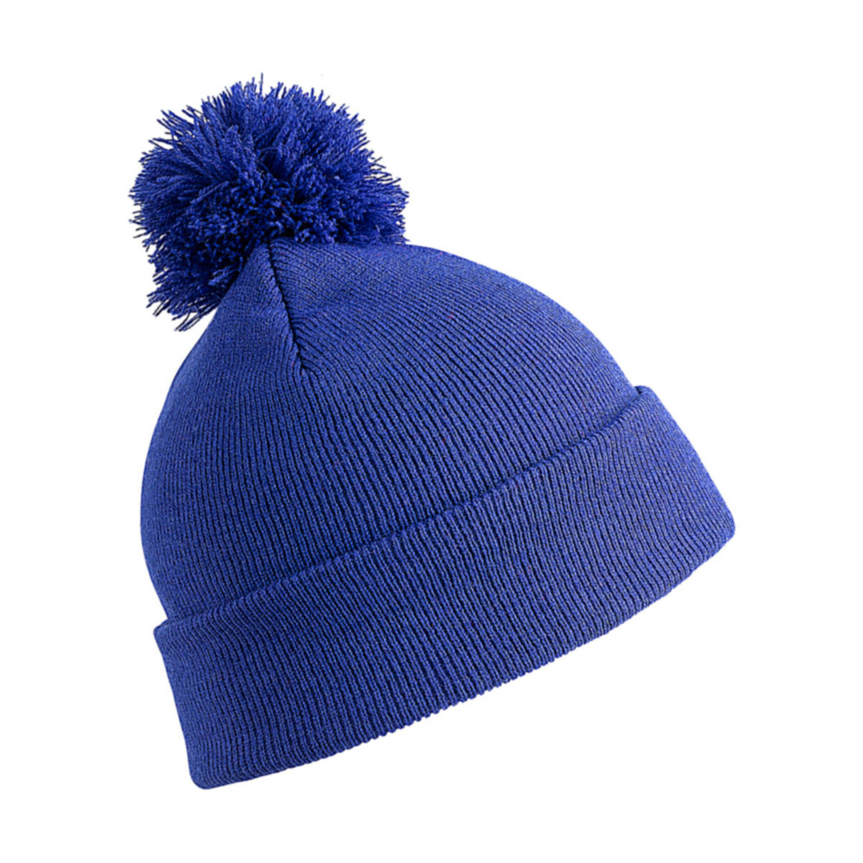 Trendy warme wintermuts in het blauw - met pom pom - voor kinderen -