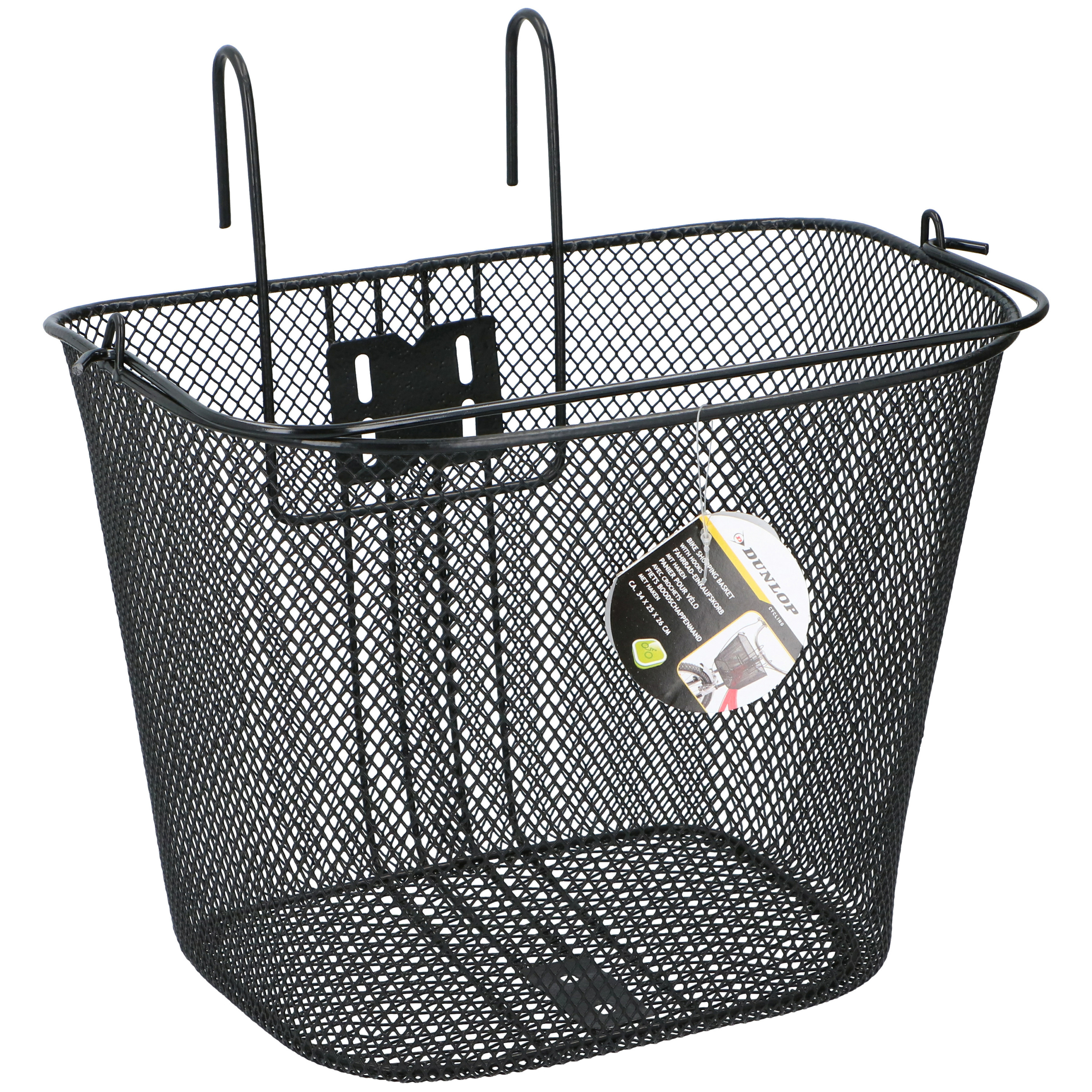 Dunlop stuur fietsmand 22 liter zwart -