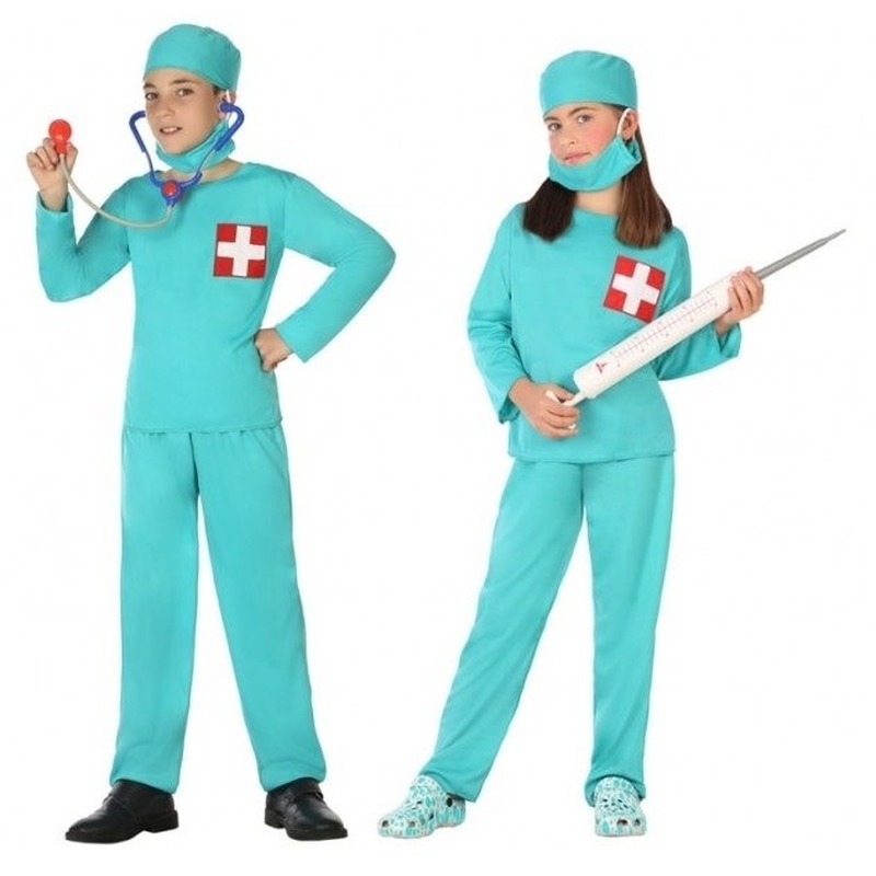 Dokter/chirurg verkleed kostuum voor jongens en meisjes 116 (5-6 jaar) -
