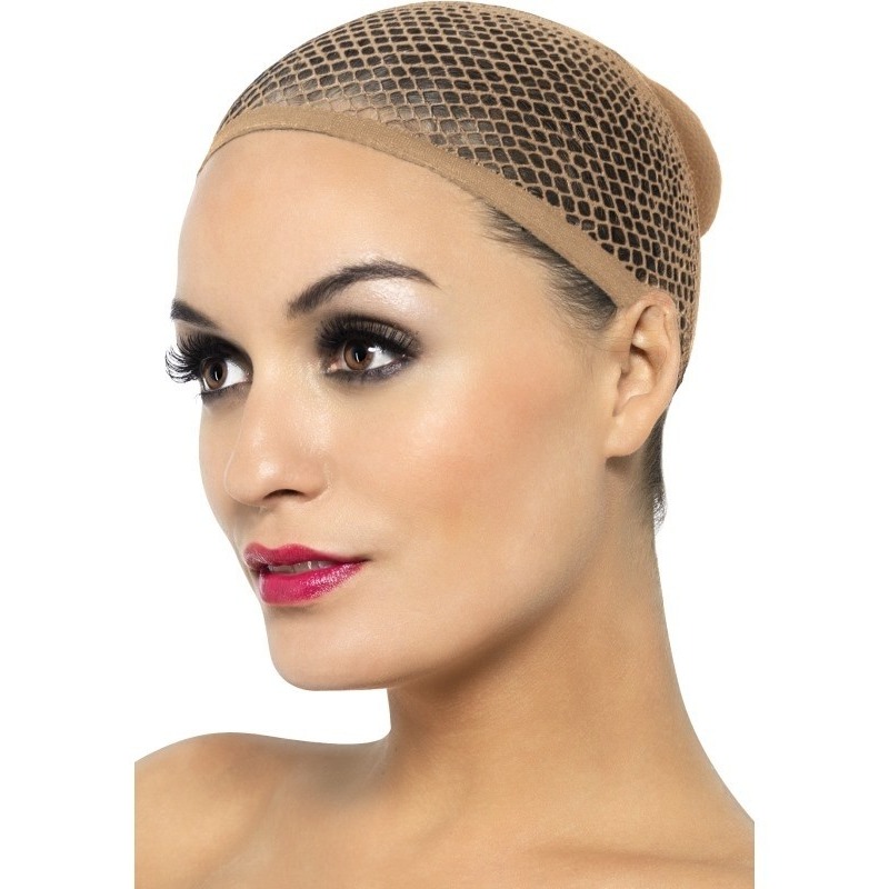 Haarnetje/pruikennetje beige voor volwassenen -