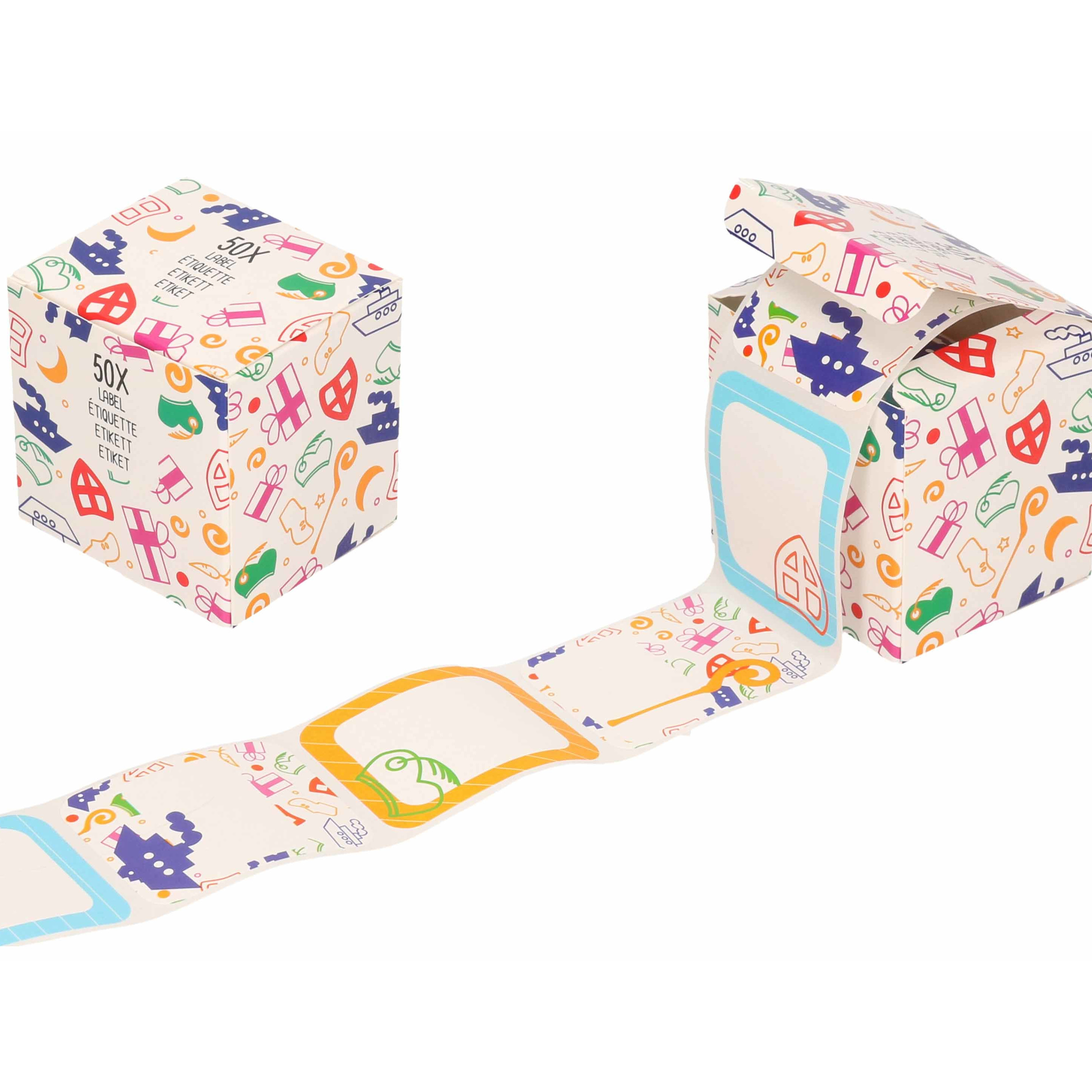 Sinterklaas cadeau stickers 100 stuks -
