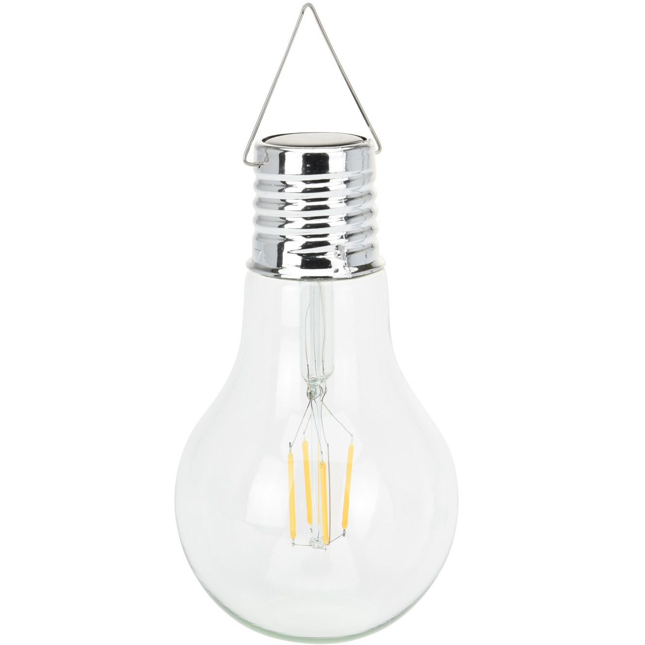 1x Solar hang lampenbolletjes op zonne-energie 17,5 cm tuinverlichting -
