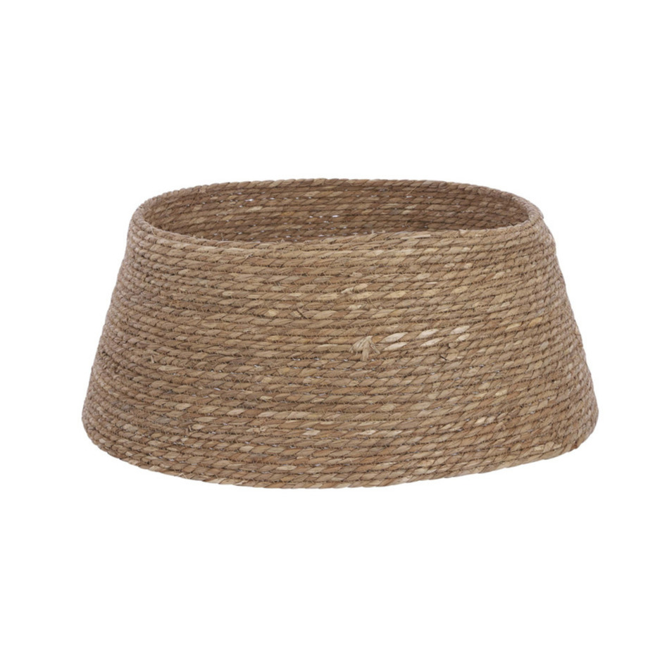 Kerstboomrok - rotan look - bruin - D58 x H26 cm - voor kerstboom tot 180 cm - kerstboommand -