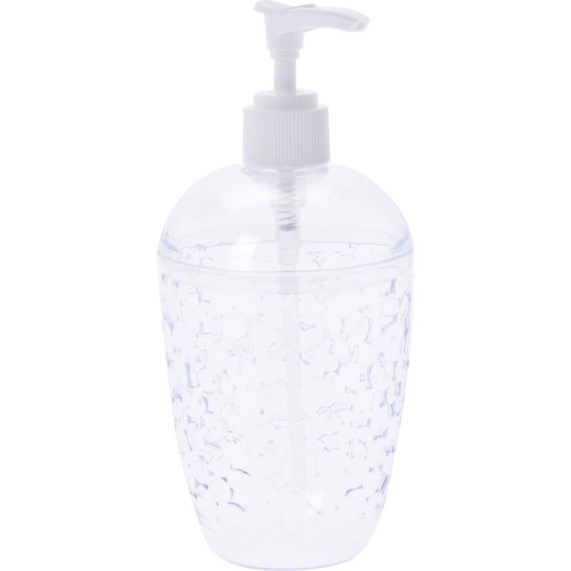 Transparant zeeppompje met druppels 18 cm -