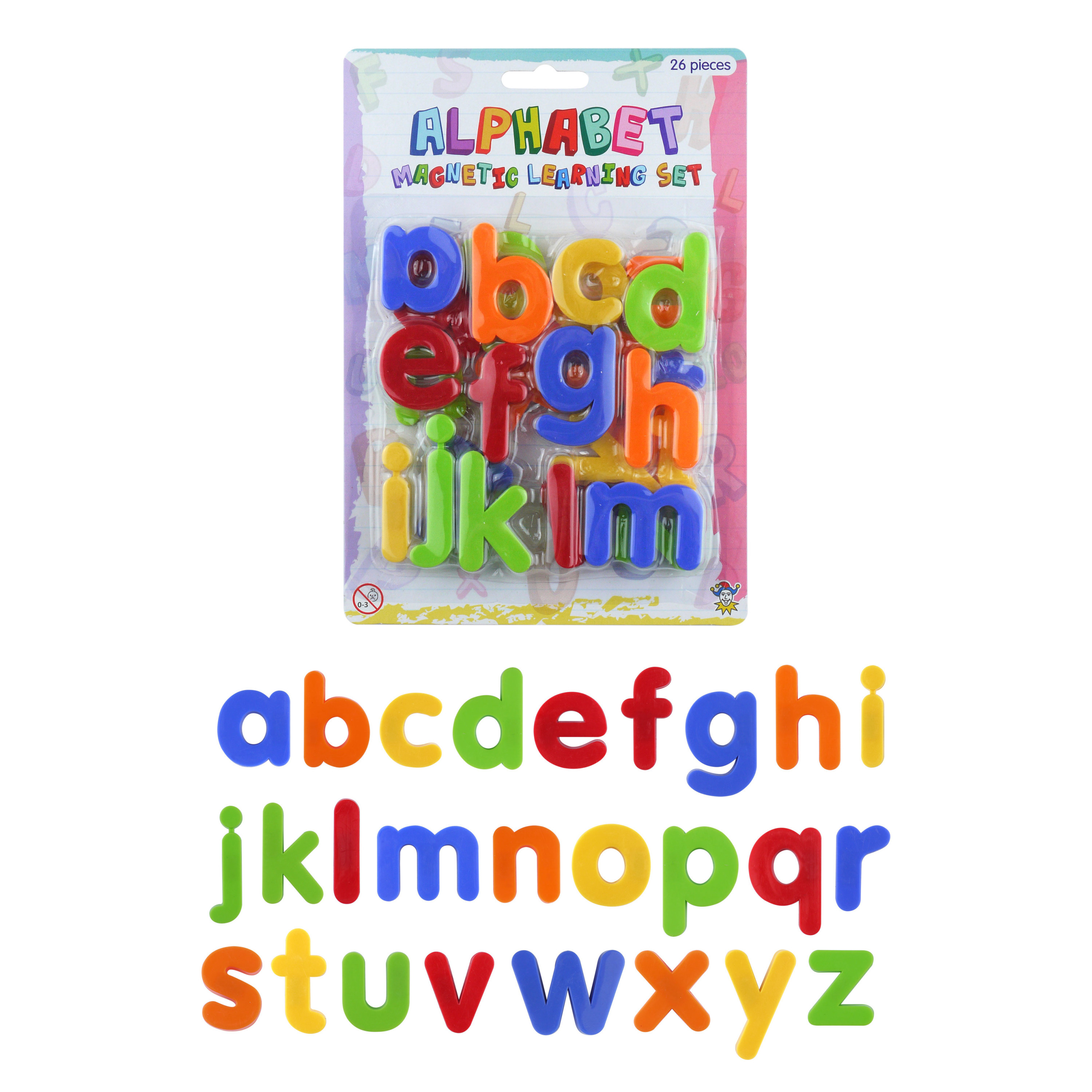 4x setjes Gekleurde magnetische alfabet speelgoed letters 26 stuks 4 cm -