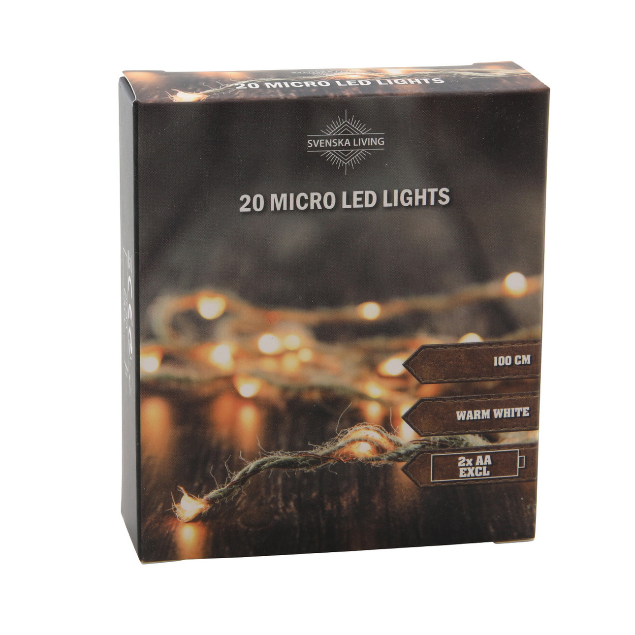 Kerstverlichting - 20 leds - sfeerverlichting - batterij - 100 cm -