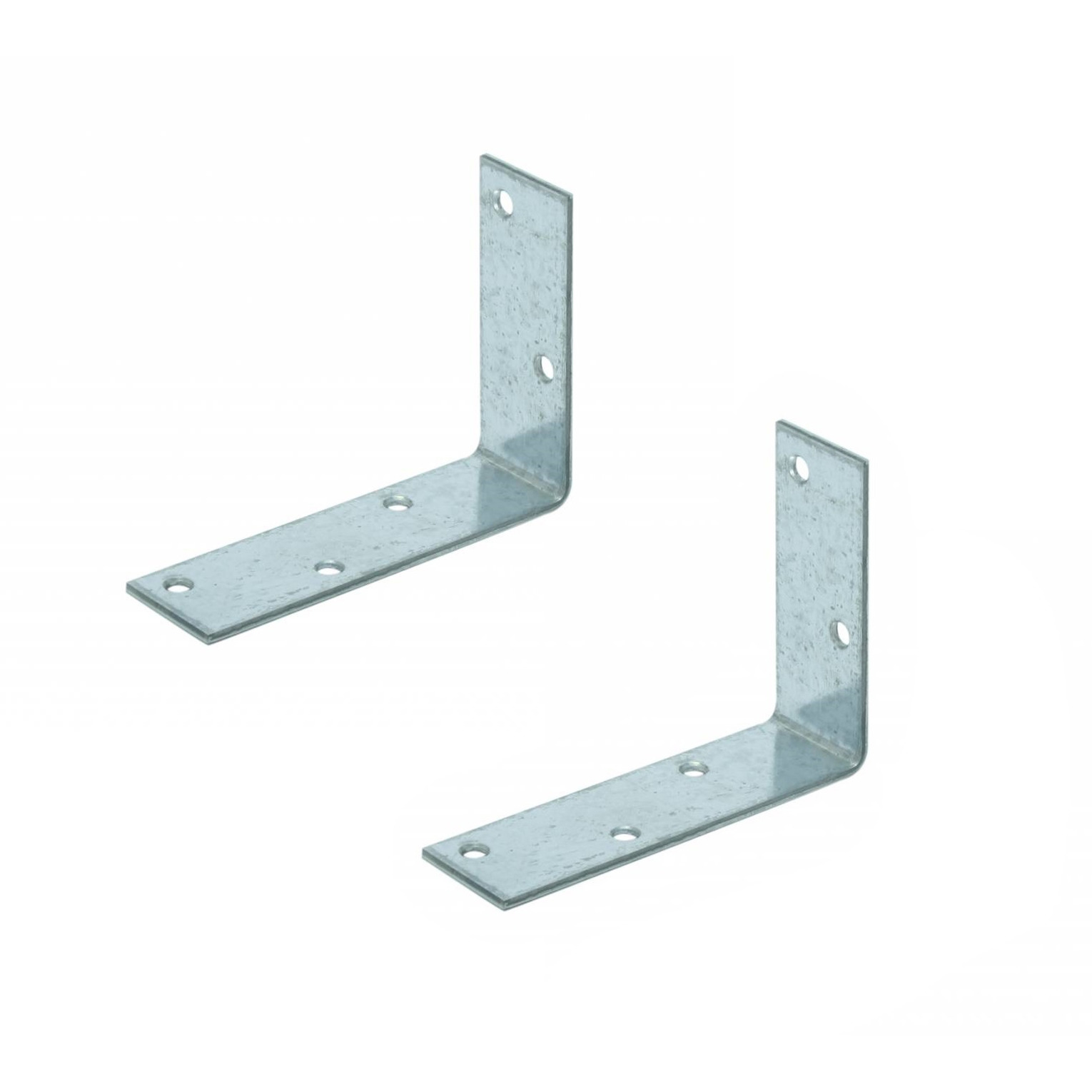 20x Stoelhoeken / hoeksteunen staal verzinkt 8 x 2 cm -