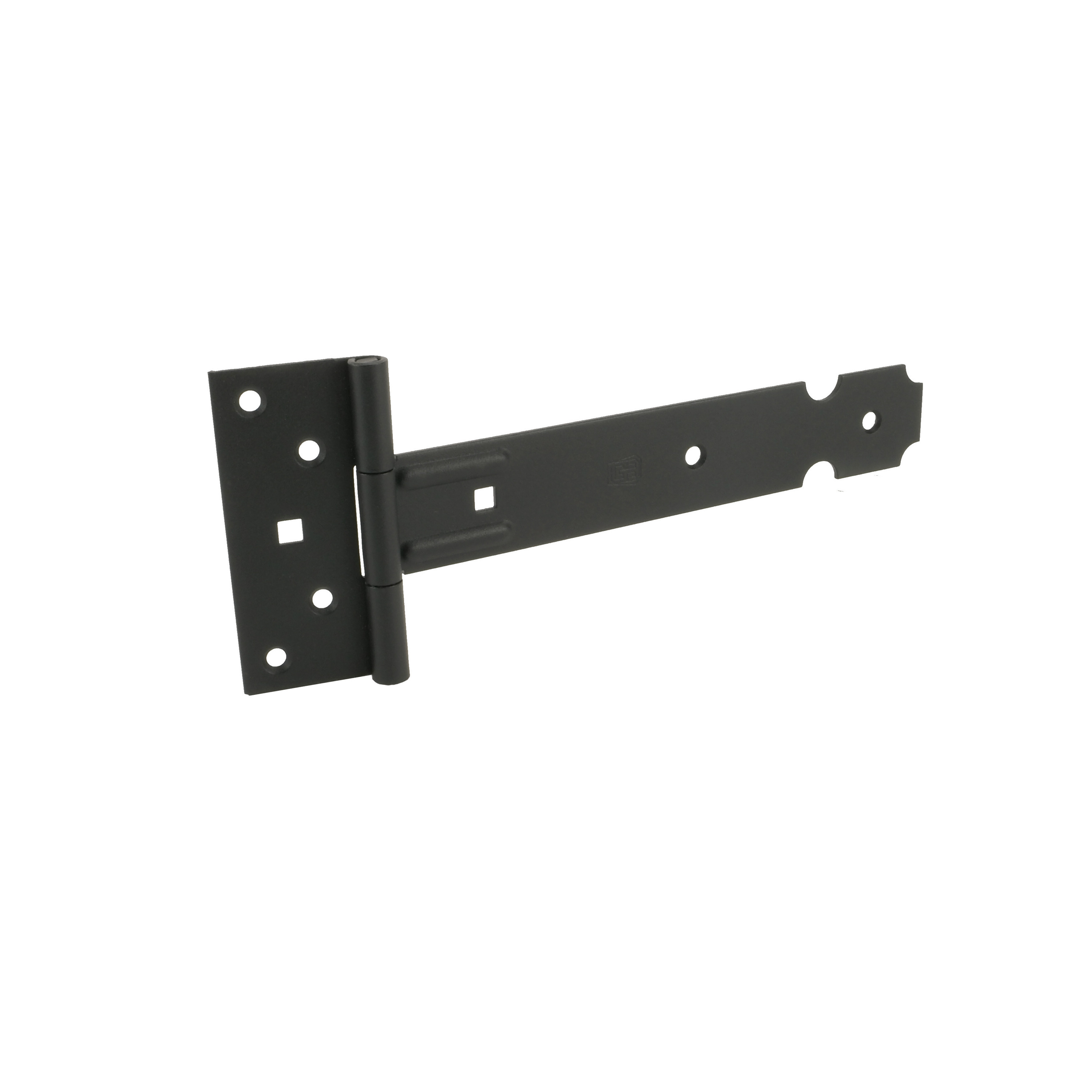 Poortscharnieren / hekwerk / kruisheng scharnieren staal zwart epoxy - 25 x 3.5 cm -